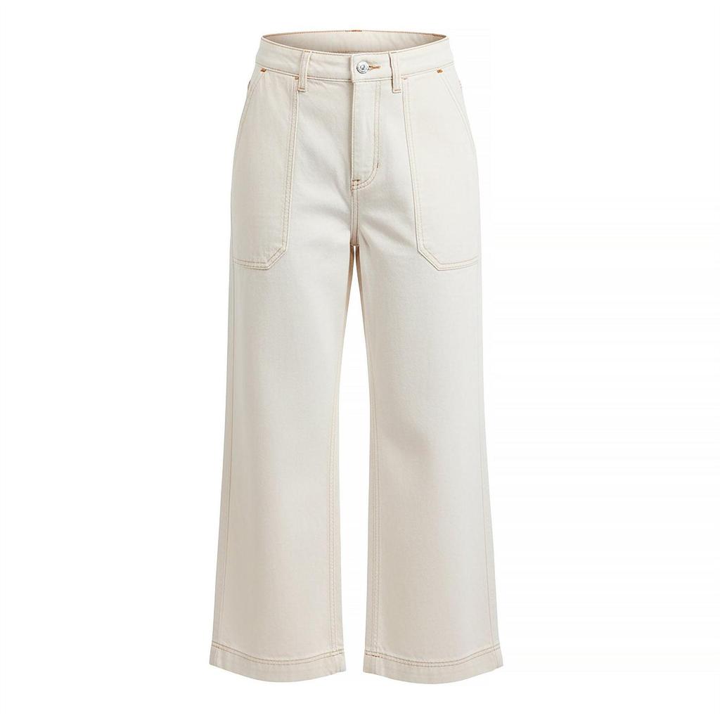 BOSS Womens/Ladies Marlene Cotton Wide Leg Jeans