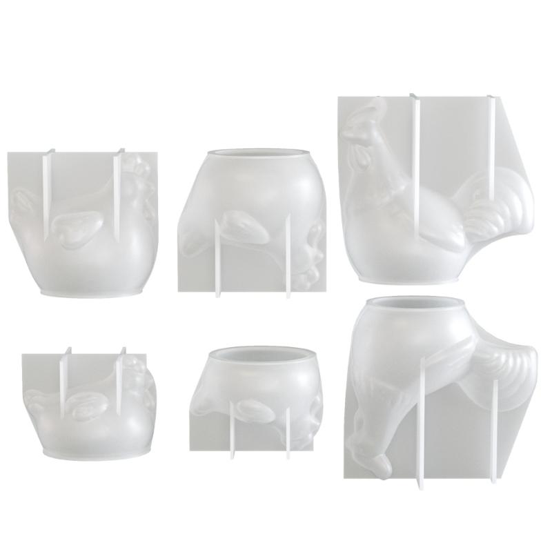 Chicken Shape Candle Mold Food Safe Silicone Creative Homes Decors Handcrafting Tool for Holidays Birthdays Parties