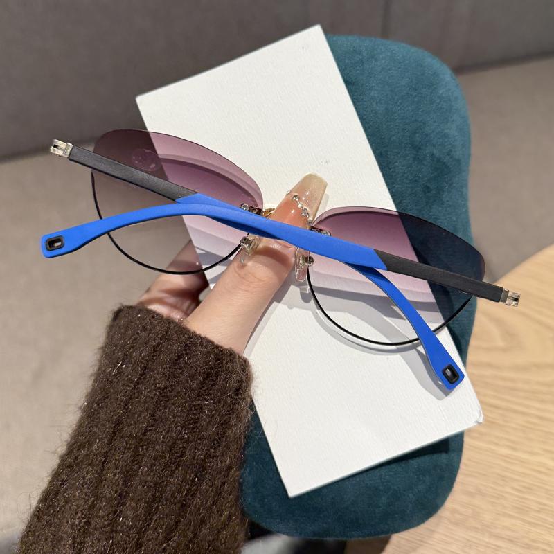 Retro Cat-eye Presbyopia Glasses Fashionable Outdoor Sports Sun Protection Men's and Women's Reading Glasses Diopter To +4.0