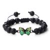 Adjustable Hand-Woven Bracelet with Butterfly Pendant for Women, Men's Gift, In Stock