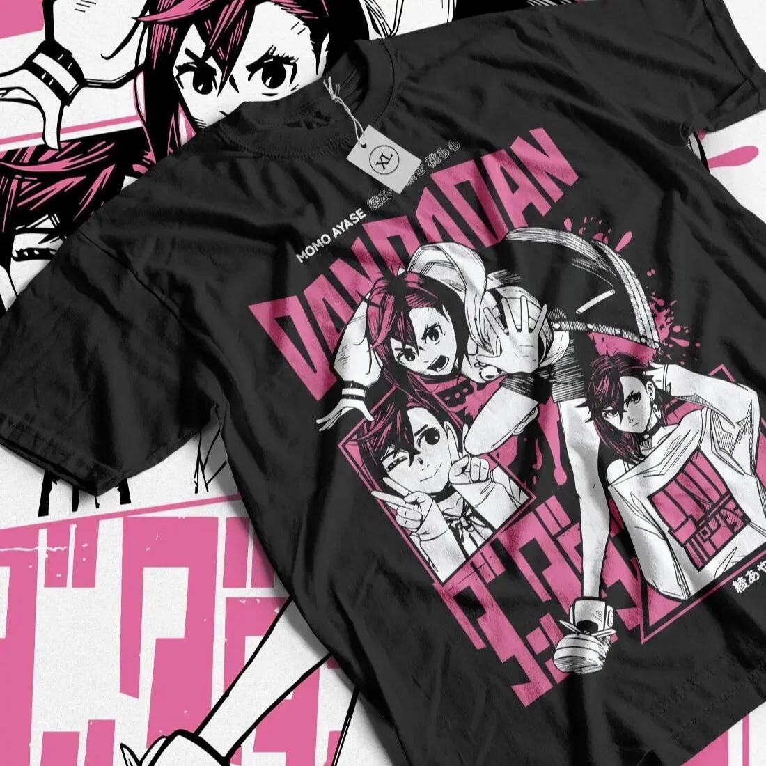 

2026 Short Sleeved Round Neck Y2k Tshirt Unisex New in Top & Tees Unisex T-Shirt Camisetas Dandadan Seiko Ayase Cosplay Momo Anime 4XL