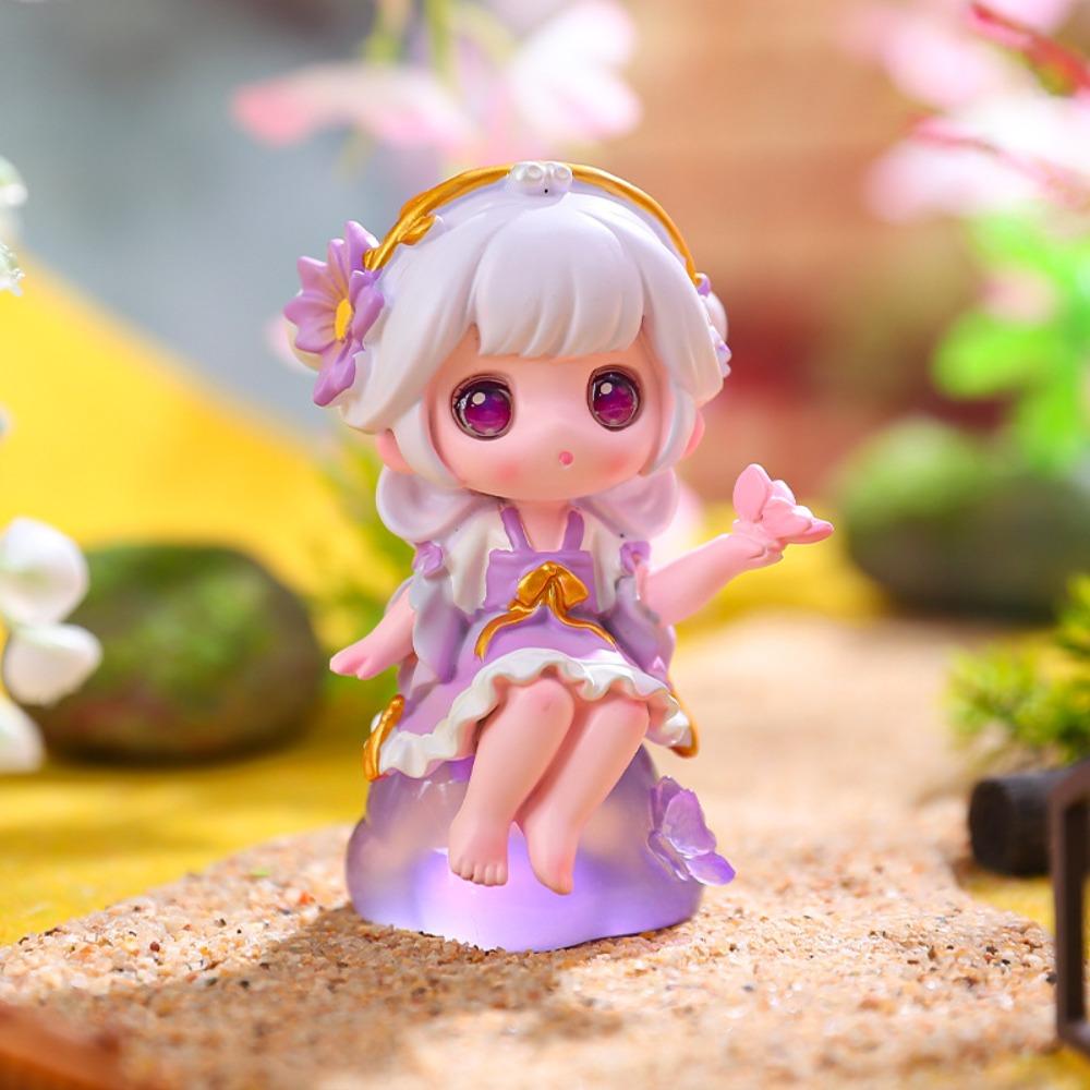 Colorful Bunny Series Model Toy Cute Style Ancient Costume Girl Doll Collection Model