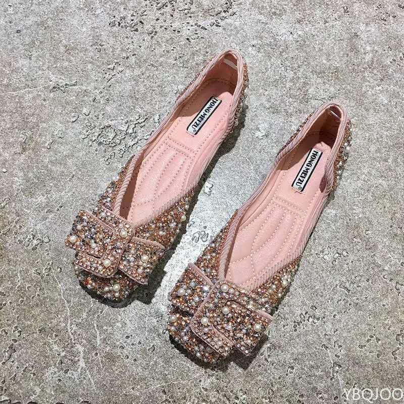 Fashion 2025 New Pointed Elegant minimalist Ladies leisure comfortable Large size Soft Sole Women Fashionable versatile Flat Shoes