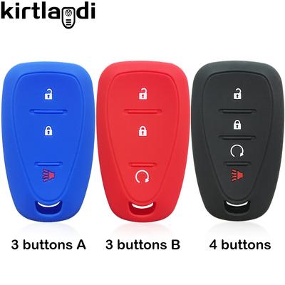 3/4 Button Remote Cover Key Case Shell for Chevrolet Cruze Spark Orlando Trax Tracker Trailblazer Equinox Malibu Bolt Protective