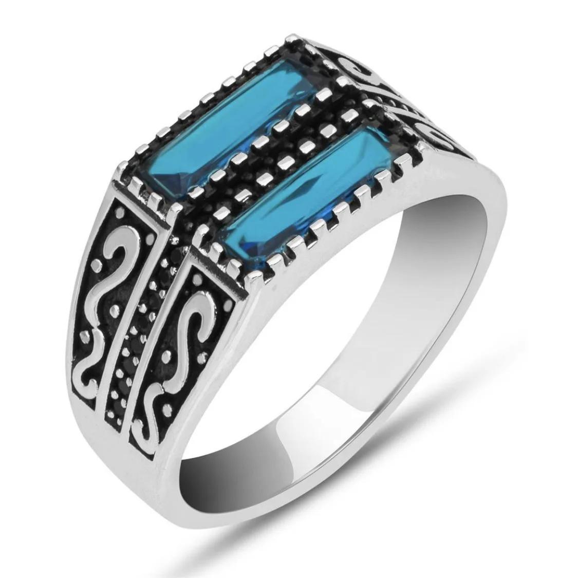

Hot Sale New Business Alloy Inlaid Zircon Ring Men s Engagement Jewelry 12