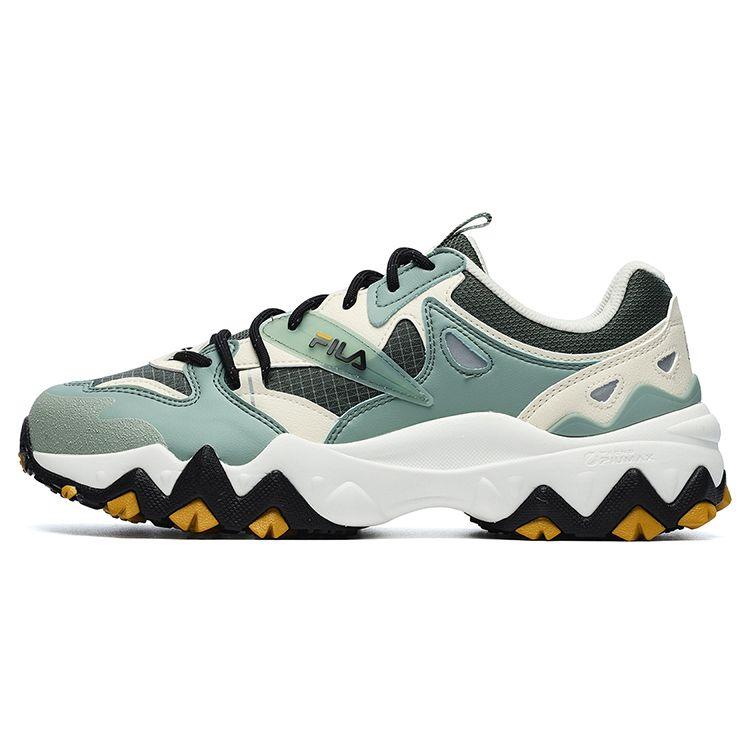 Fila Oakmont 2 Fabric Leather Casual Low-Top Lifestyle Shoes Men Sneaker Green Beige White F12M232133FLS