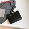 Retroinspired Pu Tote Bag For Women With Woven Detail And Soft Structure For Work
