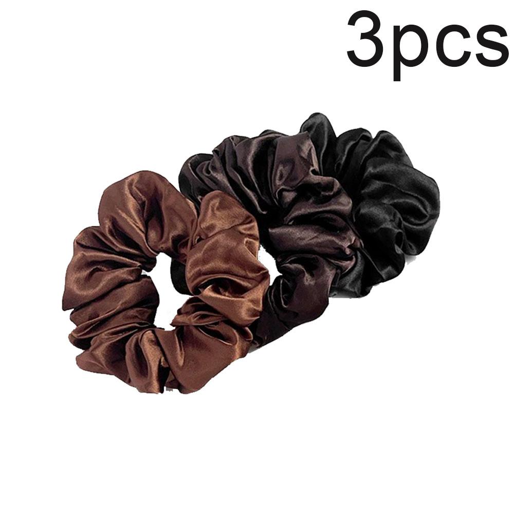 1/3pcs Girls Elastic Hair Band Ponytail Holder Ties Rubber Bands Fashion Women Accessories Solid Scrunchy