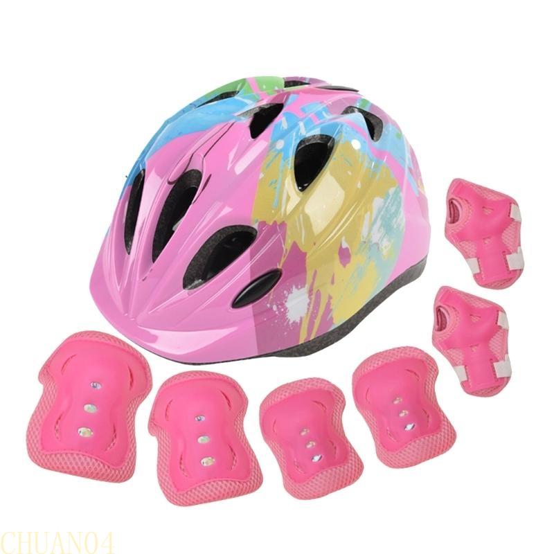 A1A2 Bike Cycling Helmet Youth Skateboard Helmet Kids Sports Protective Gear Set
