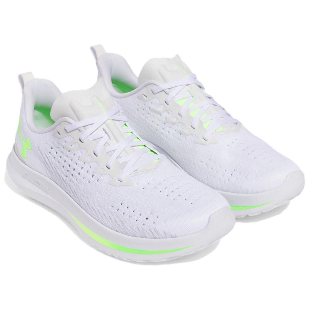 Under Armour Flow Velociti 4 White Hyper Green Men Sneakers 3027585-105
