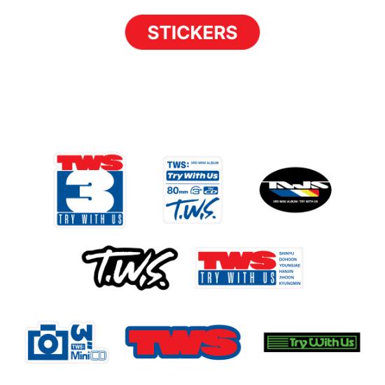 Pre-order TWS 3rd Mini Album TRY WITH US Photo Card Sticker Set