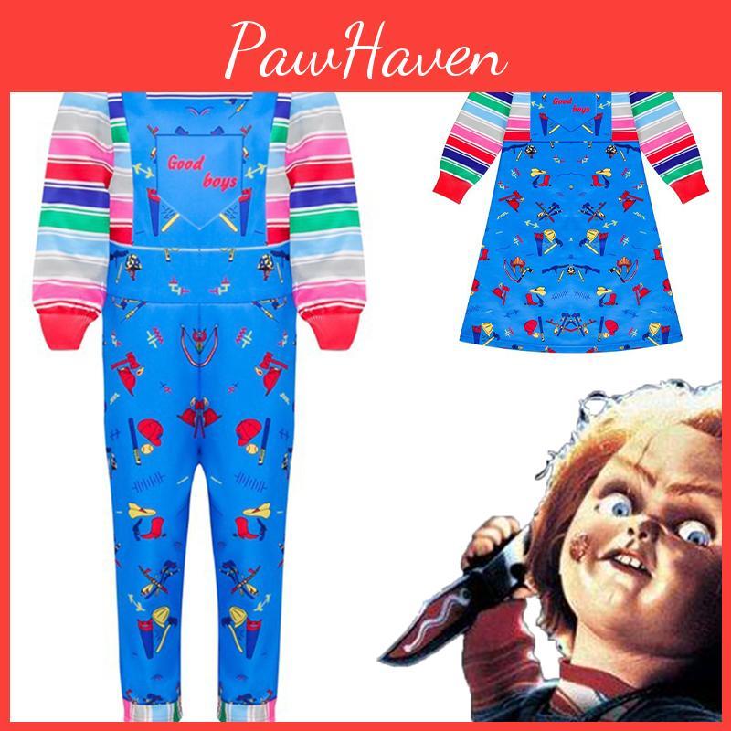 Adorable Child's Play Licensed Chucky Costume For Halloween Kids Fancy Dress