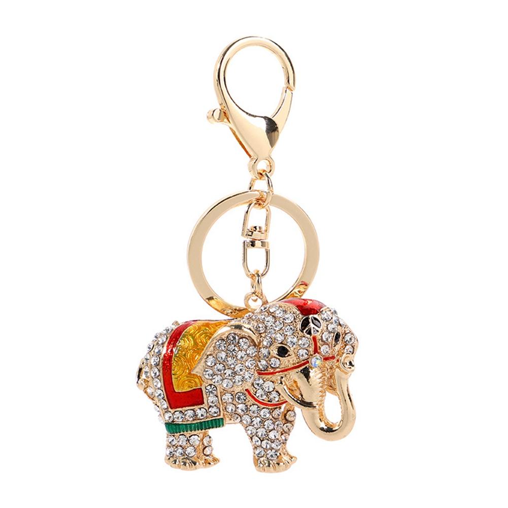 Animal Cute Elephant Girl Bag Pendant Decoration Gift (Yellow)