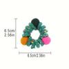 1 Piece of Simple and Fresh High Elasticity Fashionable Telephone Coil Rubber Band Matte Hair Accessory 7 * 7 * 2cm