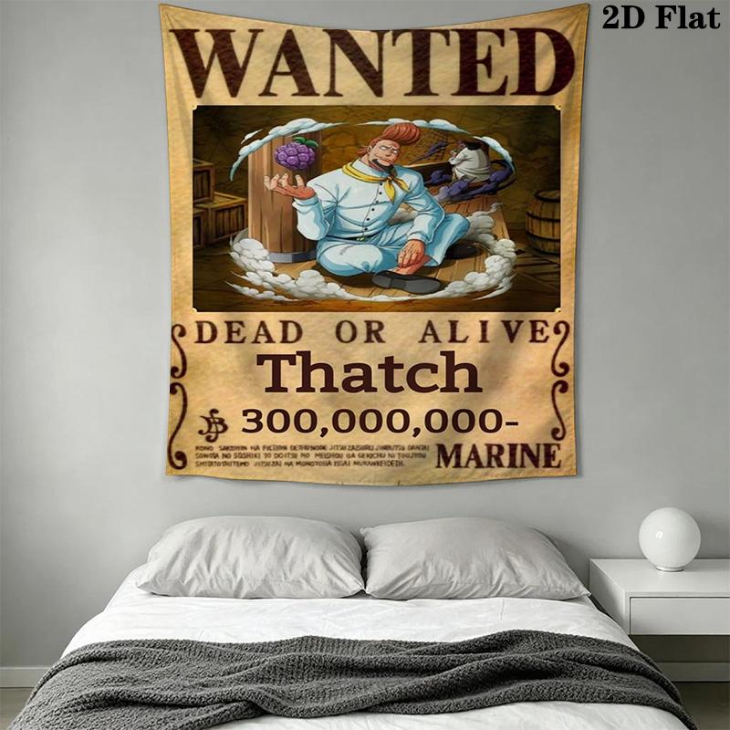 One Piece Luffy Tapestry Wall Tapestry Fashion Print Wallmounted Wall Covering Decoration Atmospheric Background Cloth Work Of Art