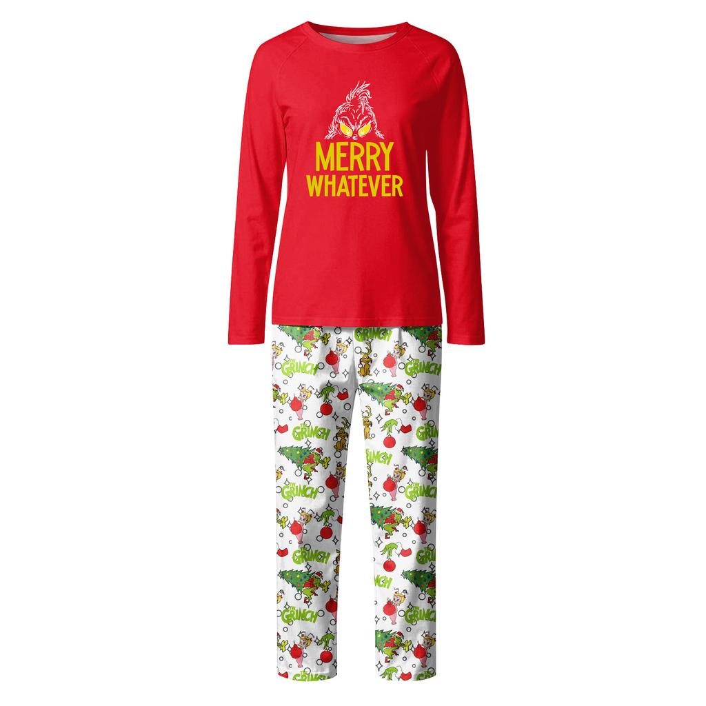 Принт Милый Семейный Комплект Пижамы, Домашняя Одежда, Семейный Комплект Топ с Длинным Рукавом и Брюки