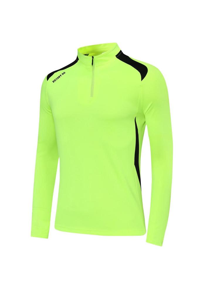 Unisex Half-Zip Long-Sleeve Football Training Set for Kids & Adults