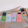 For Samsung Galaxy Z Flip 3 4 5 Phone Case 3D Love Heart Hand Rope Wave Shockproof Cover For Samsung Z Flip3 Flip4 ZFlip5