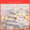 Allegro Addobbo per Albero di Natale in Legno di Alta Qualità per Decorazione Domestica Festiva
