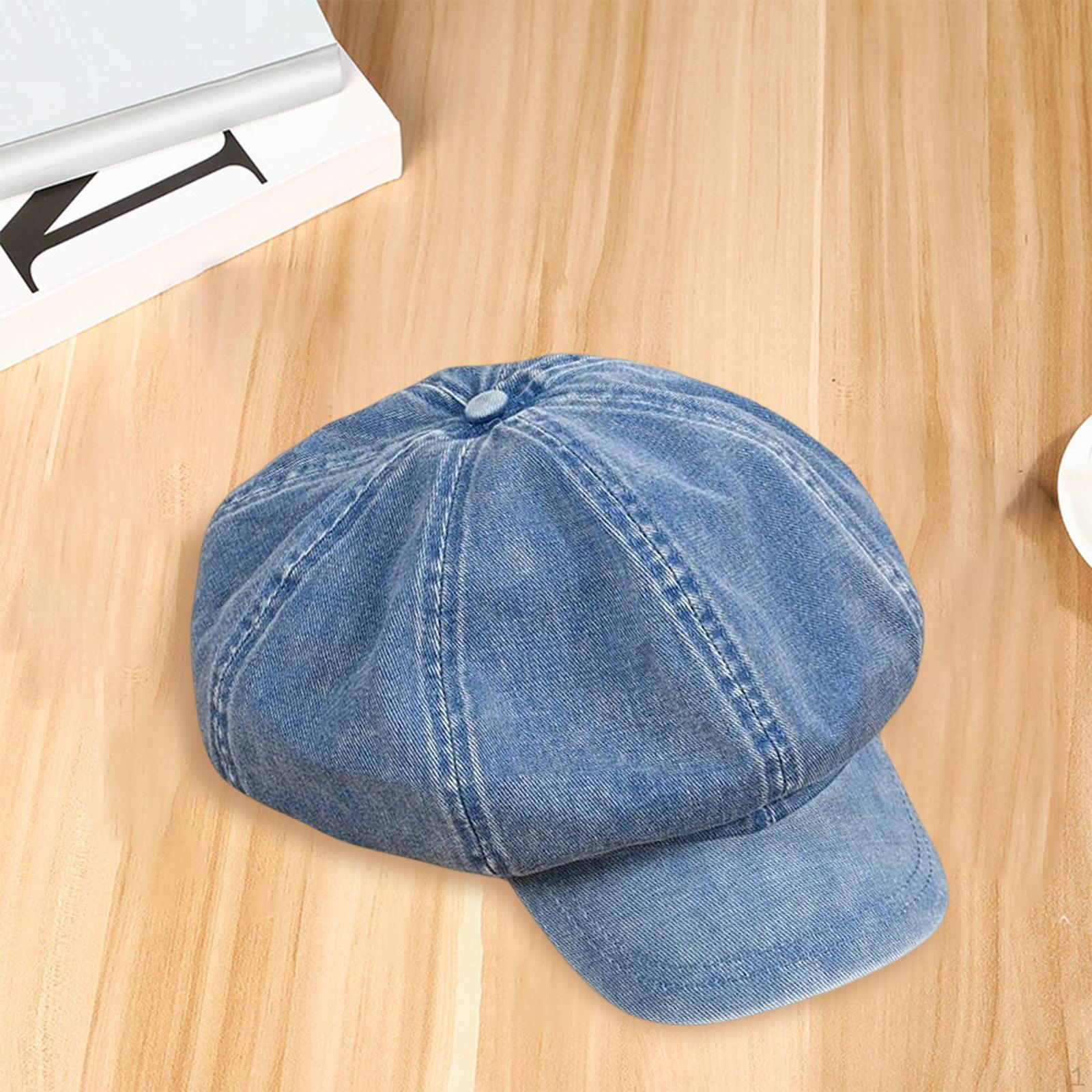 

Джинсовая хлопковая шляпа газетчика, берет для мальчика-пекаря, плоские кепки