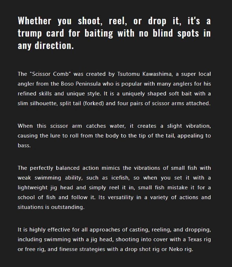 Jackall Soft Lure Scissor Comb 3.8 Inches Kasumi Tenaga (0353)