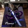 Custom KPop Demon Hunters Mat Personalized Name, Polyester Washable Indoor Entryway Rug, Gift for Christmas, Easter, Thanksgiving Day