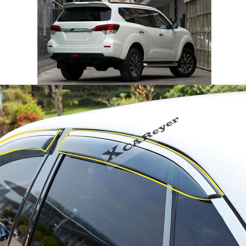 For NISSAN TERRA 2018 Car Body Styling Sticker Plastic Window Glass Wind Visor Rain/Sun Guard Vent Parts