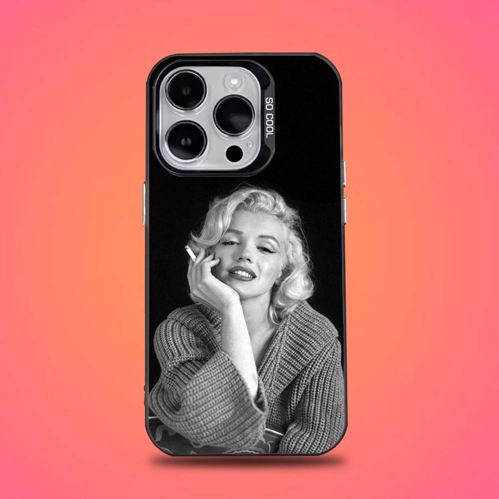 

Чехол для телефона 80-х М-Мэрилин М-Монро Для iPhone 16,15,14,13,12,11,Mini,Pro,E,SE4,XS,MAX Черный Конфетный Матовый Чехол iPhone16promax