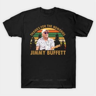 New Fashion Brand Teeshirt Cotton Tshirt Jimmy Buffett T Shirt Male Oversized Short Sleeve Black Top Unisex Casual Teeshirt