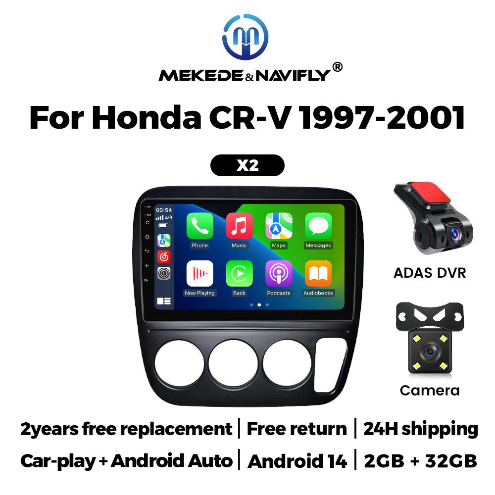 For Honda CRV CR-V 3 1997-2001 CarPlay Android AUTO Car Multimedia Players GPS Navigation Radio Stereo Audio WIFI NET Autoradio
