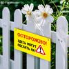 2pcs Russian Irritable Mode Wooden Warning Signs - Rectangle Hanging Ornament for Front Door, Wall Decor - Ideal Gift for Friend & Family