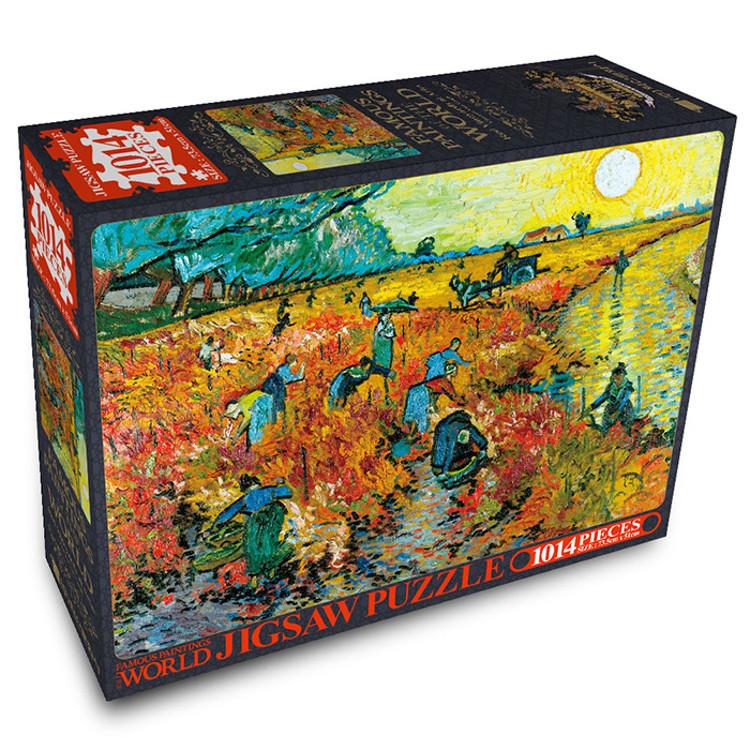 1014-piece jigsaw puzzle - Arles’ red vineyards, popular Korean puzzle
