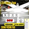 E27 LED Garage Light Deformable AC85-265V 28W 3800LM Ceiling Fixture Lights Workshop Lamp