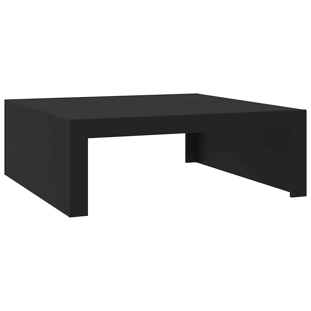 Vidaxl Stolik Kawowy, Czarny, 100X100X35 Cm, Materiał Drewnopochodny