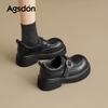 Platform-soled New Spring Retro British Small Leather Shoes Commuter Shoes