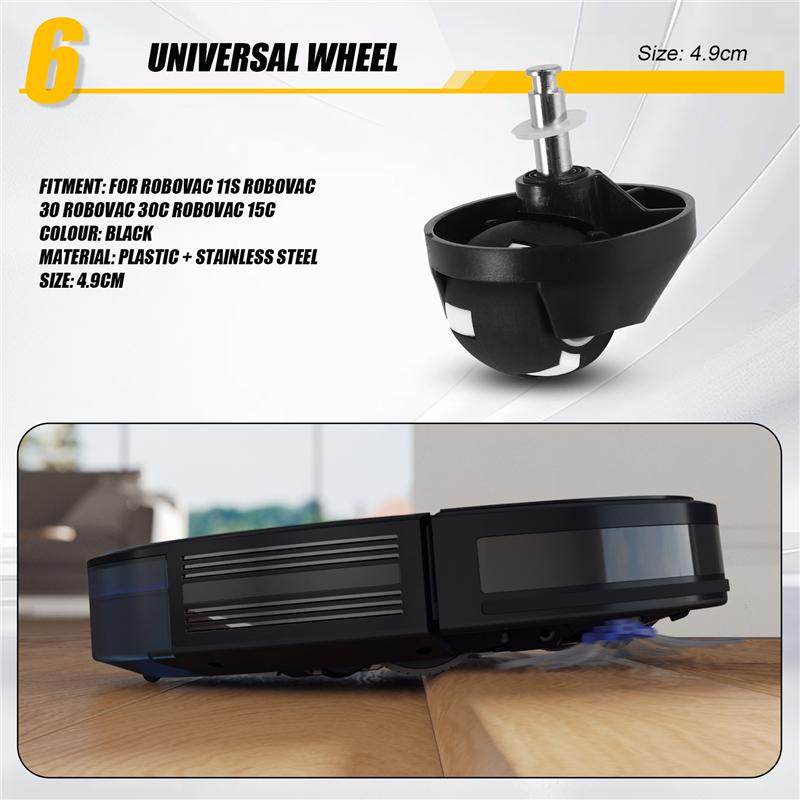 ABIY Universal Wheel For Anker Eufy Robovac 11S 30 30C 15C 12 25C 35C Robot Vacuum Cleaner Replacement Parts
