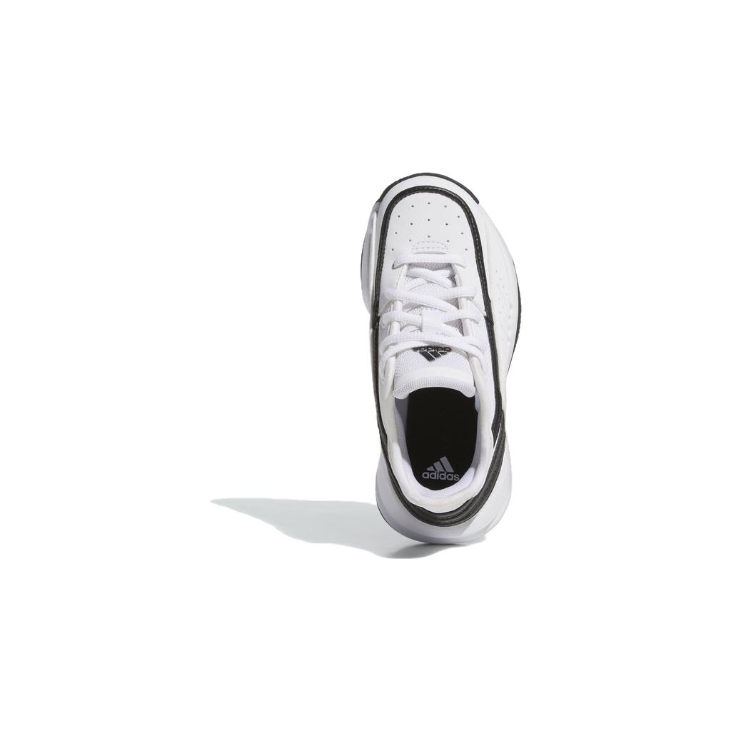 Adidas Front Court Comfortable Shock Absorbing Durable Low Top Kids Basketball Shoes Kids Sneaker White Black ID6193
