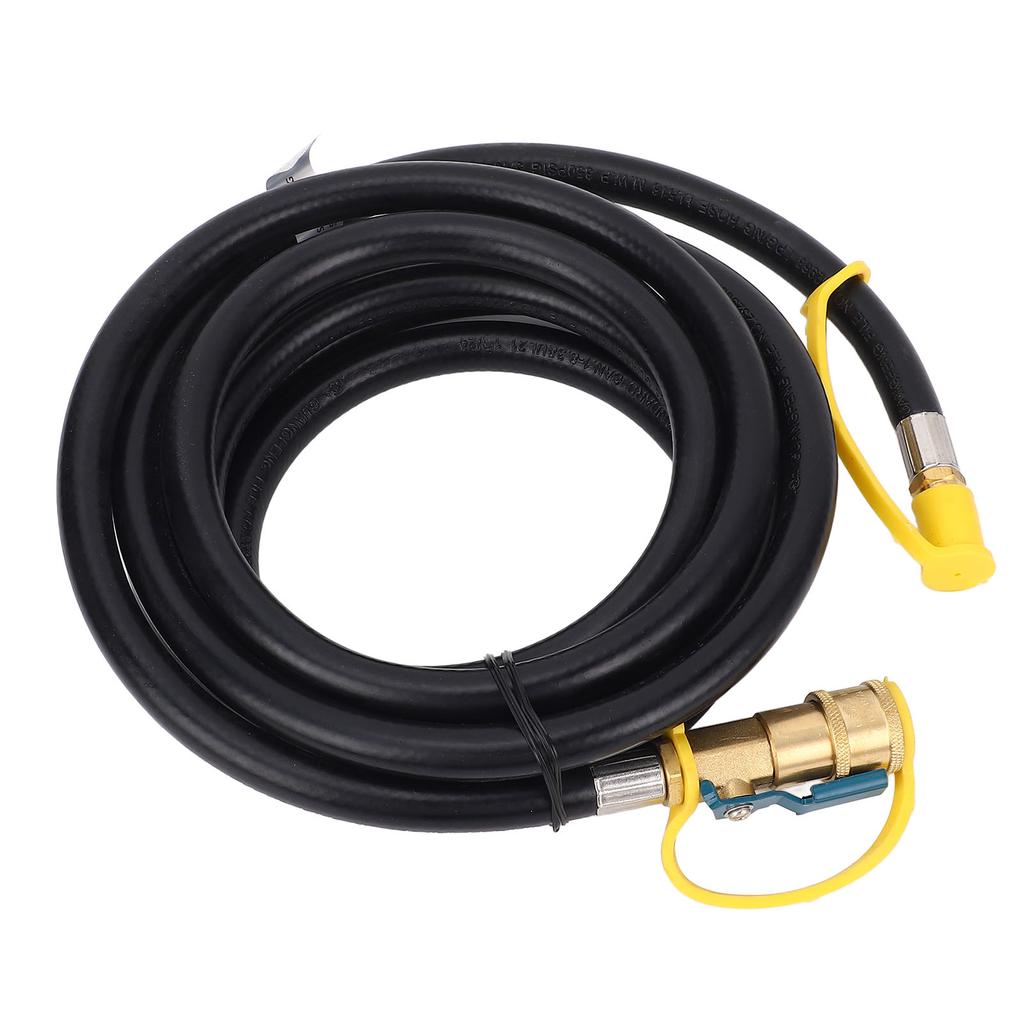 12FT RV Quick Connect Hose Quick Disconnect Hose Extension with 14in RV Adapter for Low Pressure