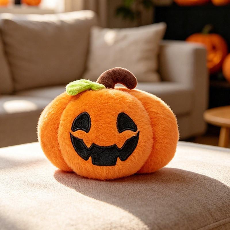Halloween Geist Kürbis Plüschtier für festliche Dekoration und Süßes oder Saures