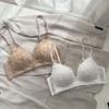 Rench Lace Underwear, Small Breasts Show Big Gathering, No Steel Ring Soft Support, Comfortable and Sexy Pure Desire Underwear