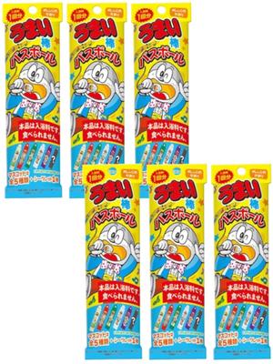 Set of 6 Crux Umaibo Bath Balls with Mascots, Scented Toys, Carbonated Bath Bombs, Character Bath Toys for Boys and Girls