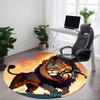 1 Stück Löwe, Wildtier Stuhlteppich für Büro Rutschfest, Maschinenwaschbarer Teppich für Büro - Feiertagsdekoration Maschinell hergestellt yy251029080