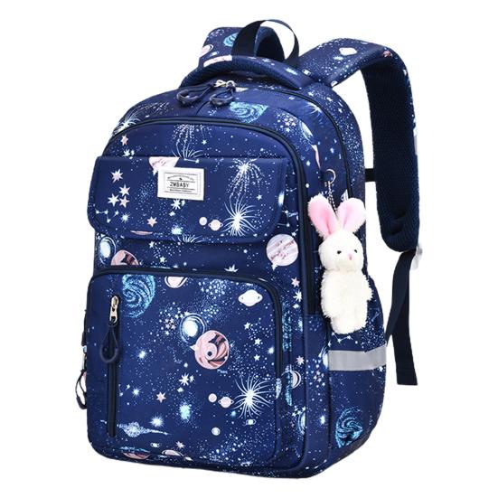 

Удобный студенческий рюкзак, износостойкий многоцелевой модный школьный рюкзак большой емкости L синий