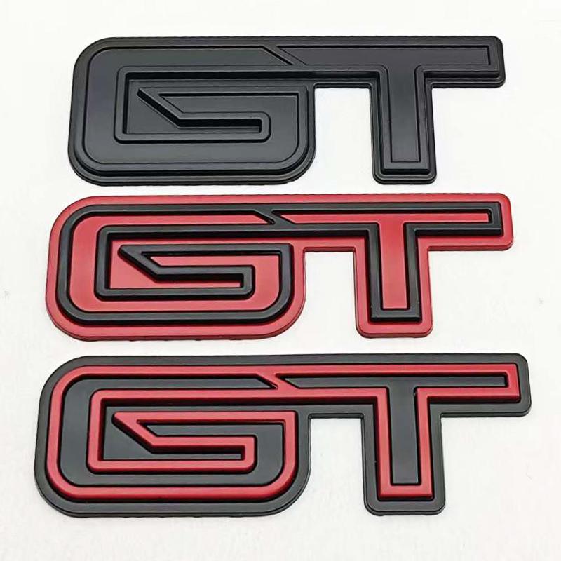 FETG4 3D Metal Car Styling Logo GT Badge Sticker Emblem Decals For Ford Mustang SHELBY GT Auto Decoration Accessories