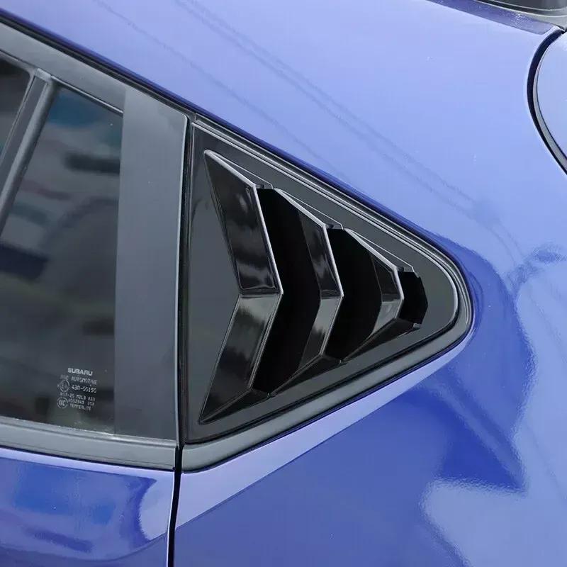 For Subaru Crosstrek 2024 ABS Plastic Rear Window Quarter Louver Scoop Cover Side Vent Trim Car Adhesive Accessories