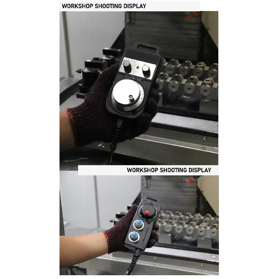 CNC-Steuerung Werkzeugmaschine Manueller Impulsgeber Encoder Handgeführtes Bewegungssteuerungssystem, elektronisches Not-Aus-Handrad