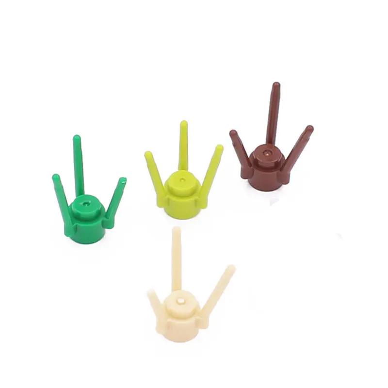 Small  Building Block 4 Petal Flowers Flower Stem Plant Landscape Flower Bed Ornament Compatible with LEGO Garden 3741  33291