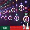 LED Christmas Wreath Fairy Lights Copper Wire Decorative String for Festive Atmosphere