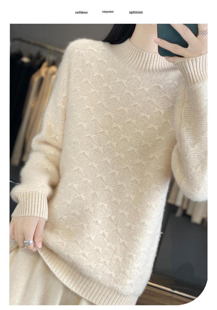 Korean Style Loose Knit Sweater: Women's Autumn/Winter Long Sleeve, Lazy Chic