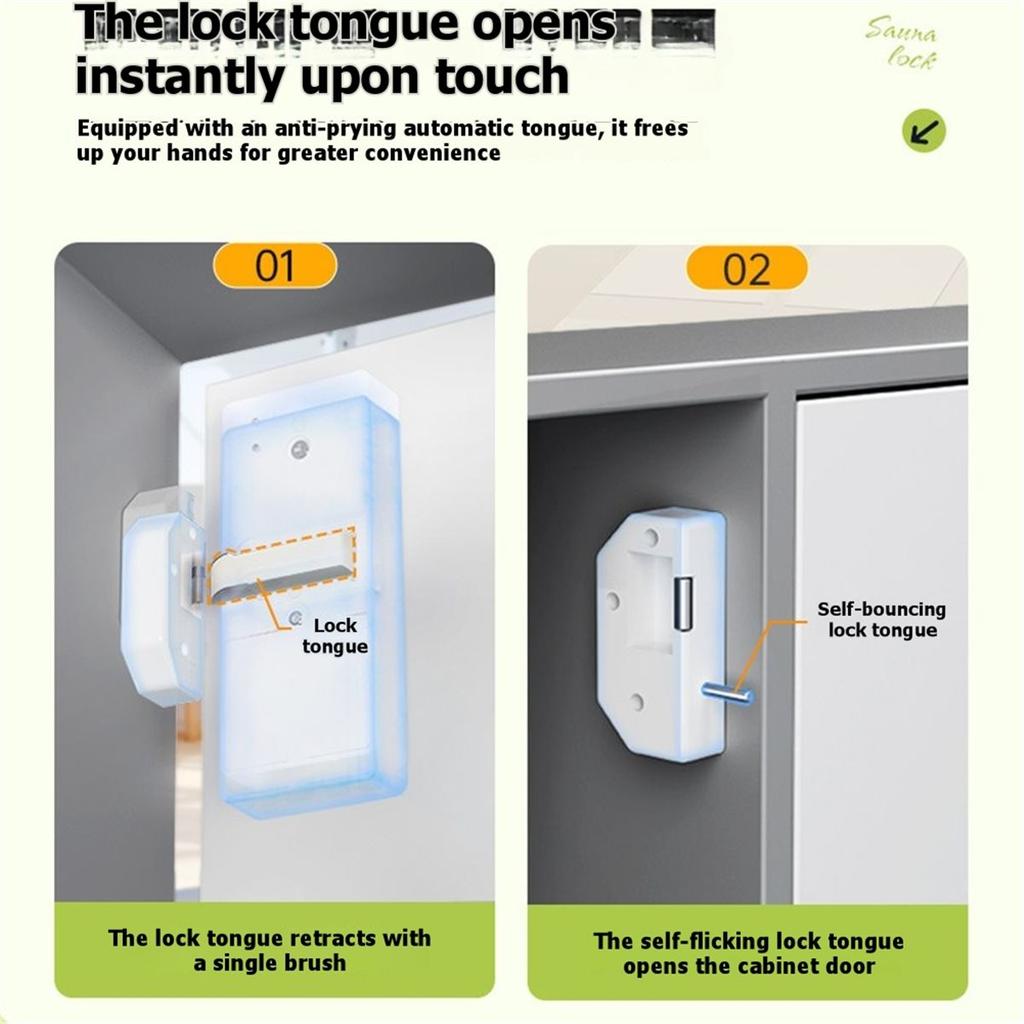 A89X Smart Electronic Combination Locks for File Cabinets Office Touch-Sensitive Locks Home Wardrobe Locks Cabinet Locks